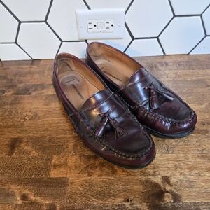 Johnston & Murphy Men's Burgundy Tassel Loafers